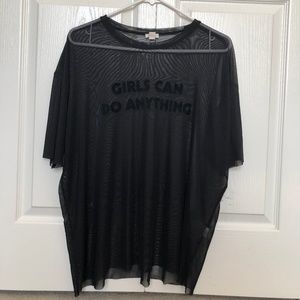 NWOT Garage Mesh Top